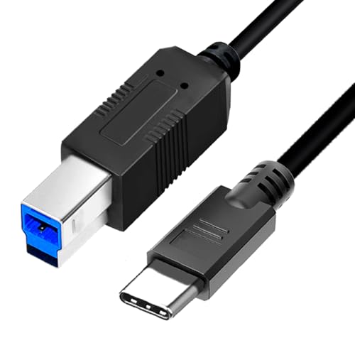 USB C to USB B 40FT Cable， 3.0 USB Type C Cable Compatible with Docking Station, External Hard Drivers, Scanner and More – Enhanced Compatibility and Speed