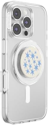 Elevate Your Smartphone Experience with the Mag Safe Compatible Pop Sockets Grip – Stylish Enamel Silver Heart Design, Magnetic Phone Stand & Secure Grip for i Phone, Ideal for Hands-Free Viewing & Effortless Wireless Charging, Customizable Swappable Top for Personal Flair