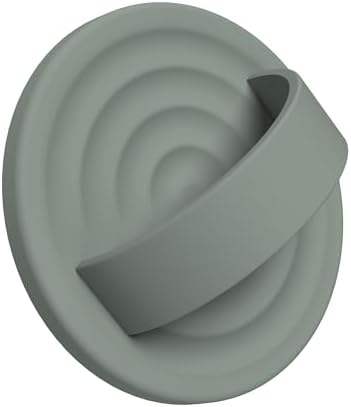 Upgraded Magnetic Phone Grip for i Phone: Premium Silicone Loop Holder with Mag Safe Compatibility – Ergonomic 360-Degree Stand, Non-Slip Design in Sleek Black for Enhanced Comfort and Secure Handling on i Phone 16/15/14/13/12 Pro Max/Plus