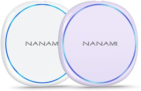 NANAMI Dual Pack Fast Wireless Charger – Qi Certified 10 W Charging Pad for i Phone 15/14/13/12/SE 2020/11 Pro & Samsung Galaxy S25/S24/S23/S22/S21/S20/Note 20 – Effortless Device Compatibility & Enhanced Speed for Air Pods Pro/3/2 – Sleek, Portable Design with Non-Slip Surface for Uninterrupted Charging