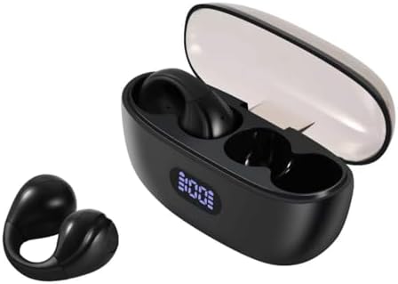 Revolutionary Bluetooth 5.3 Bone Conduction Wireless Ear Clip Headphones – Waterproof Hi-Fi Sport Earbuds for Dynamic Lifestyles – Ultra-Lightweight Design Ensures Comfort and Unmatched Sound Quality for Fitness and Outdoor Adventures