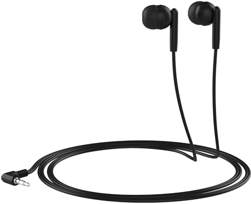Maeline 20 Pack Bulk Earbuds – High-Quality Noise-Isolating In-Ear Headphones for Classroom and Travel – Comfortable 3.5 mm Wired Earphones for Kids and Adults – Durable Audio Solution for Phones, Computers, and Laptops – Sleek Black Design for Enhanced Listening Experience