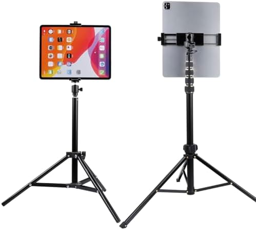 Premium 360-Degree Rotating Aluminum Alloy Tablet Holder with 1″ Ball Head – Versatile Mount for i Pads and Devices 4.7″-12.9″, Compatible with RAM Mounts – Ultimate Stability and Portability for Home or On-the-Go Use