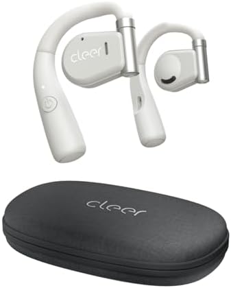 Cleer ARC Open Ear True Wireless Earbuds – Immersive Sound with Touch Control, 18-Hour Battery Life, Adjustable Ear Hooks for Active Comfort, Bluetooth 5.0 Connectivity, Tailored EQ Settings, Stylish Navy Blue Design for Dynamic Lifestyles