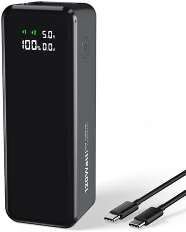 High-Capacity 27,000 m Ah Portable Power Bank with 120 W Fast Charging – Smart Digital Display & Enhanced Compatibility for i Phone, Mac Book, Samsung & More – Ultimate Travel Charger for Laptops and Devices