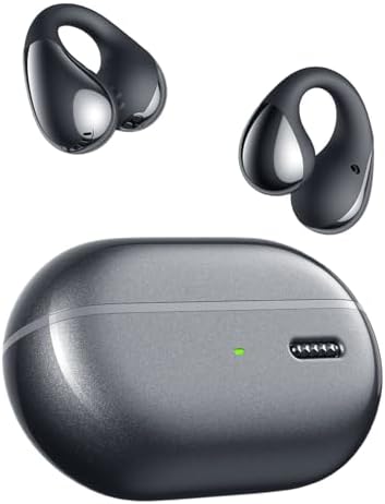 Elevate Your Active Lifestyle with Sound PEATS Pearl Clip Pro Open Ear Wireless Earbuds – Advanced Bluetooth 5.4 Technology, IPX5 Waterproof Rating, All-Day 24-Hour Playtime, and Integrated Microphone for Effortless Communication – Ideal for Fitness Enthusiasts, Runners, and Cyclists Who Value Safety and Superior Sound Quality