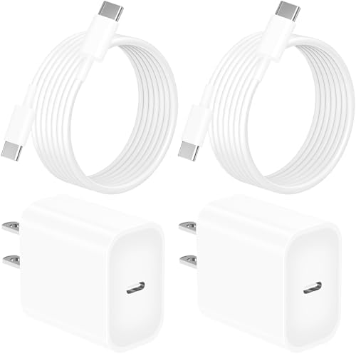 Rombica 20 W USB-C Fast Charging Adapter Duo for i Phone 16 Series – MFi Certified Dual Wall Charger with 6 FT Type-C Cables for Maximum Efficiency and Portability – Perfect for Home and On-the-Go Power Solutions