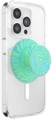 Mag Safe-Ready Tidepool Lava Pop Socket Phone Grip & Stand – Magnetic Hold for Effortless Wireless Charging, Hands-Free Viewing, and Stylish Functionality – Transform Your Mobile Experience with Enhanced Compatibility and Unique Design