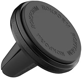 Rokform Magnetic Air Vent Phone Mount – Premium Aluminum Car Vent Clip for Secure Smartphone Accessibility, Effortless Installation & Enhanced Durability – Perfectly Compatible with Rokform Cases for Safer Driving Experience in Cars, Trucks, and Vans (Black)