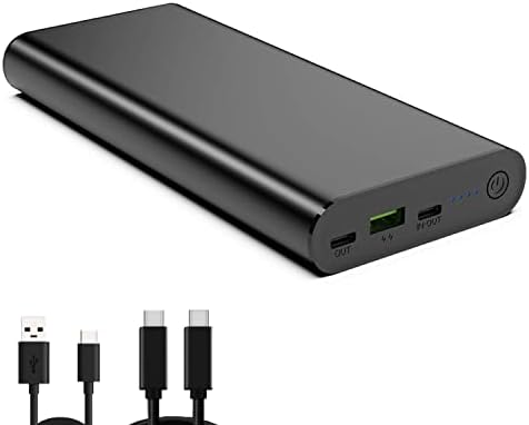 Sun Jack 100 W High-Capacity Portable Power Bank – 25600 m Ah Quick Charge Battery Pack with Dual USB-C & USB 3.0 Ports, Rapid Re-Charge Technology, E-Marker Cable for Ultimate Device Compatibility and Efficiency