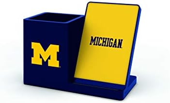 NCAA Unisex Fast Wireless Charging Stand & Desk Organizer – Stylish Multi-Device Charger for Sports Enthusiasts, Efficient Workspace Solution with Built-in Accessory Compartments