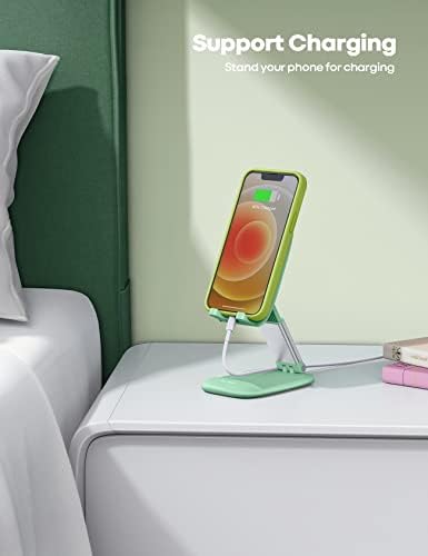 Lamicall Pink Phone Holder, Desk Accessories – Rose Gold Pink Office Cell Phone Holder, Desktop, Office Desks Accessories, Desk Decor for Women, for iPhone, 4-8” Phone – Enhanced Compatibility and Speed