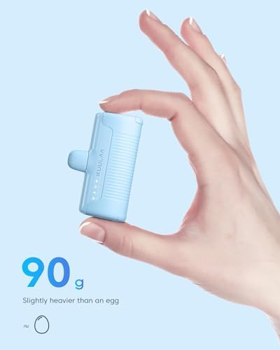 Kuulaa 4500 m Ah Compact USB-C Power Bank – Ultra-Portable Phone Charger for i Phone 15, Samsung Galaxy, LG, Moto, and Pixel Devices – Fast Charging Battery Pack for On-the-Go Power Solutions – Lightweight and Durable Travel Companion
