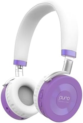Safe & Stylish Bluetooth Headphones for Kids – Puro Sound Labs Junior Jam Plus with Volume Limiting Technology, 22-Hour Battery Life, and Comfortable On-Ear Fit, Perfect for Tablets and Smartphones in Trendy Blue Finish