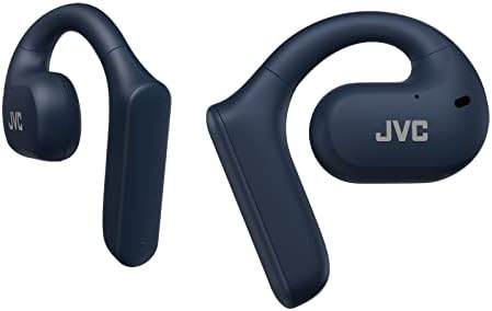 JVC Nearphones Open Ear True Wireless Headphones – Premium 16 mm Drivers for Deep, Rich Sound Quality, Ultra-Lightweight Design with 17-Hour Extended Battery Life, Versatile Single-Ear Usage Ideal for Active Lifestyles – Bluetooth 5.1 Enabled (Black) – Perfect for Daily Commutes and Sports Activities