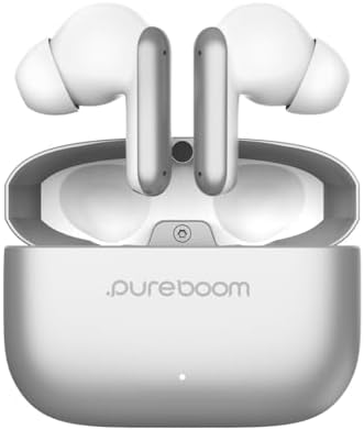 Elevate Your Audio Experience with Pure Gear Pure Boom Orbs Pro Wireless Earbuds – Advanced Active Noise Cancellation for Distraction-Free Listening, Premium High-Fidelity Sound for Audiophiles, Sleek and Durable Zinc Alloy Case for On-the-Go Lifestyle, Effortlessly Compatible with i Phone, Android, Laptops, and TVs – Perfect for Commuters, Fitness Buffs, and Home Music Lovers
