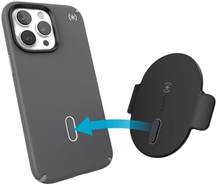 Speck Mag Safe i Phone Car Vent Mount – Ultra Secure No-Slip Interlock for Stable Hands-Free Navigation – 360° Adjustable Viewing with Sleek Black Design for Effortless Compatibility and Quick Setup