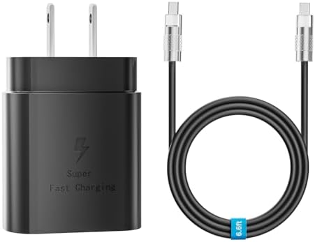 Dual Pack 45 W USB-C Charger Block with 3.3 FT Fast Charging Cables – Ultimate Universal Compatibility for i Phone 15/16 and Samsung Galaxy S24/S23/S22 Ultra/Note 20 – Rapid Power Delivery and Enhanced Portability for Home, Office, and Travel – Durable Charging Solution for All Devices