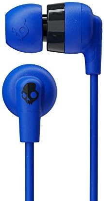 Skullcandy Ink’d+ Cobalt Blue Wired Earbuds – Premium Noise Isolation, Built-in Microphone for Seamless Calls, Travel-Friendly Design with Customizable Ear Gel Sizes, Optimal Audio Experience for Music Lovers