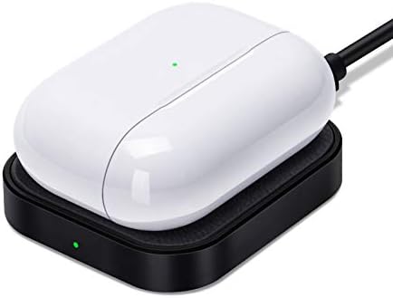 Sleek Silver Wireless Charging Dock for Air Pods Pro 2/3 & Air Pods 2 – Fast, Universal Power Solution for Effortless Charging Anywhere – Modern Aluminum Alloy Design for Home, Office, and Travel Convenience