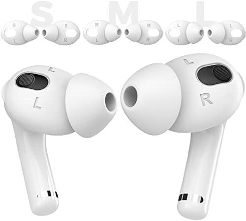Aha Style Premium Silicone Ear Tips for Air Pods 3 (2021) – 3 Pairs in Large, Medium, and Small Sizes for Maximum Comfort and Noise Isolation – Ideal Apple Air Pods Accessories for Audiophiles Seeking Superior Sound Quality and Enhanced Listening Experience