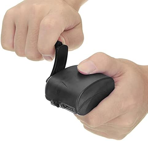 Emergency-Ready Hand Crank Generator: Lightweight 5 V USB Charger for Outdoor Adventures & Mobile Phone Powering – Ideal for Camping, Hiking, and Unexpected Outages