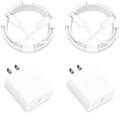 Rapid 20 W USB-C Wall Charger Duo for i Phone 14 & More – Stuffcool MFi Certified 6 FT Type C to Lightning Cable Included – Compact Fast Charging Power Adapter for Swift Device Recharging & Ultimate Safety Features