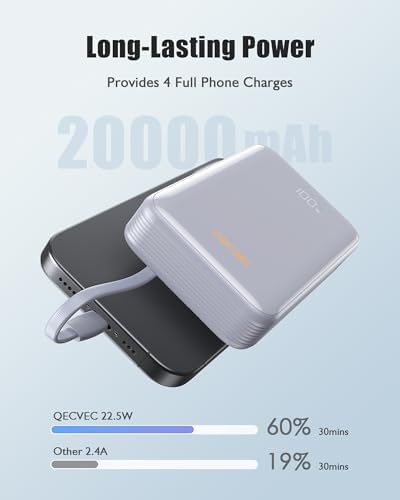 High-Capacity 20000 m Ah Portable Charger – 22.5 W Fast Charging Power Bank for i Phone, Samsung & Android Devices – Essential Travel Accessory in Vibrant Yellow for On-the-Go Power Solutions