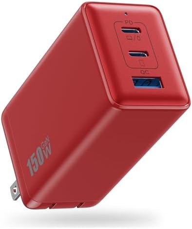 Ultimate 150 W USB-C Charging Hub – Compact Multi-Device Power Adapter with 3 Fast-Charging Ports for Mac Book Pro, i Phone 16, Galaxy S24, and Dell Laptops – Enhanced Efficiency with Ga N Technology for Professionals on the Go