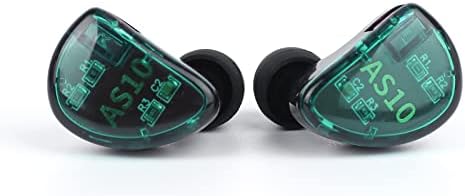 Linsoul KZ AS10 Hi-Fi Stereo Earbuds with 5 Balanced Armature Drivers – Premium Noise-Canceling In-Ear Headphones for Unmatched Sound Clarity, Detachable 0.75 mm Cable, Sleek Black Design for Comfort and Style