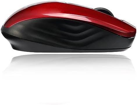 Experience Unmatched Precision with the i Mouse S50 Wireless Mini Mouse – 2.4 GHz RF Technology, 1200 DPI Sensor for Effortless Navigation, Compact & Portable Design with Energy-Saving Auto Sleep Mode (Red) – Perfect for Professionals & Students on the Move