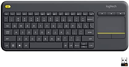 Transform Your Entertainment Experience with the Logitech K400 Plus Wireless Touch Keyboard – Ultimate HTPC Companion with Built-in Touchpad for Seamless Media Control on PC-Connected TVs, Windows, Android, and More! Enjoy 33 Feet of Wireless Freedom, Effortless Navigation, and Long-Lasting Battery Life for 18 Months of Use. Perfectly Sized for Your Living Room, This Versatile Media Control Keyboard Enhances Streaming, Browsing, and Interaction from Your Couch. Embrace the Future of Home Entertainment with Unmatched Compatibility and Convenience!
