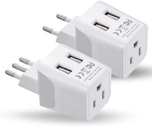 Compact Dual USB Travel Adapter for Effortless Charging in Australia, New Zealand, and China – Essential Type I Plug for Phones, Tablets, and Cameras – Quick Charge Capability with Universal Compatibility for Hassle-Free Global Adventures