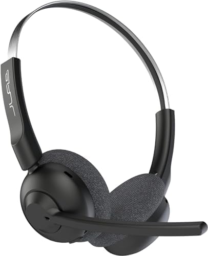 Transform Your Audio Experience with JLab Go Work Wireless On-Ear Headset – 50+ Hours of Playtime, Dual Device Bluetooth Multipoint, and Noise-Canceling Mic for Crystal-Clear Calls – Perfect for Remote Work, Gaming, and Mobile Use with Ultra-Lightweight Comfort