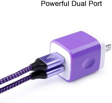 Ultimate Fast Charging USB Wall Charger Block with Dual Ports & 3 Pack 6 ft Type C Cables – Ideal for Samsung Galaxy S24/S23/S22/S21, i Phone 16/15, Google Pixel 9/8 Pro – Enhanced Compatibility & Speed for All Your Devices
