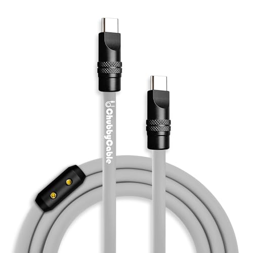 chubbycable Black Chubby Pro – Samurai Cable 240W USB-C Cable Silicone Fast Charging Type C Charger Cord, Rose Red, USB-A to Type-C, 6.6FT – Enhanced Compatibility and Speed