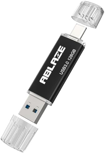 ABLAZE 16 GB Type C Flash Drive 10 Pack – Dual USB 2.0 & USB C Memory Stick for i Phone 16/15, Android Devices, PCs & Macs – Ultimate Data Storage Solution with Enhanced Compatibility & Portability