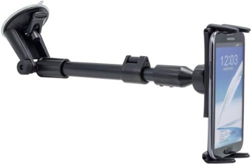 ARKON Long Arm Windshield Suction Mount for i Pad Air & Pro – Premium Hands-Free Tablet Holder for Safe Navigation and Streaming – Durable, Adjustable Car Mount with Powerful Suction and Sleek Black Design – Perfect for Video Calls and On-the-Go Entertainment