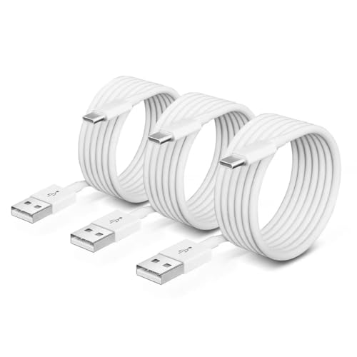 10 Ft 2-Pack USB-A to USB-C Premium Car Play Cable for i Phone 15/16 Series & i Pad – Fast Charging & Data Transfer, Enhanced Compatibility for Tech-Savvy Drivers, Ideal for On-the-Road Connectivity (White)