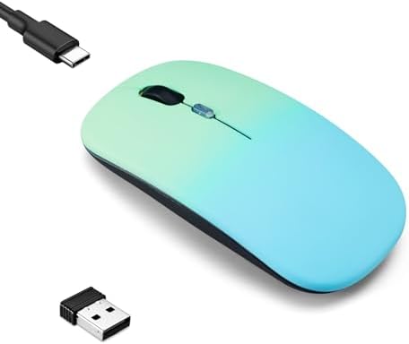 Seamless Productivity with 3 Pack Rosy Glow Red Wireless Bluetooth Mouse – Rechargeable, Silent, and Slim Dual Mode Mice for Laptop, Desktop, i Pad, and Mac – Perfect for On-the-Go Professionals and Students