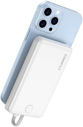 Ultra-Lightweight 10000 m Ah Magnetic Power Bank – USB-C PD 22.5 W Fast Charging Battery Pack for i Phone 16/15 Pro/Plus/Max & Samsung Devices – Compact Travel Charger with Built-in Cable & Advanced Safety Features for Hassle-Free Compatibility