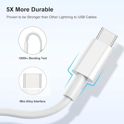 2-Pack 3.3FT iPhone 16 CarPlay Cable for iPhone 15/16/16 Pro Max/Plus Charger Cable, USB A to USB C Cable Compatible Apple Sir TV 4K Remote, CarPlay Type C Adapter Chargomg Cable Power Cord (Black) – Enhanced Compatibility and Speed