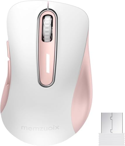 Upgrade Your Workflow with the Memzuoix 2.4 G Wireless Mouse – Ergonomic and Portable 1400 DPI USB Mouse for Laptop, PC & Desktop | 5 Customizable Buttons for Ultimate Control | Ideal for Professionals and Casual Users Alike