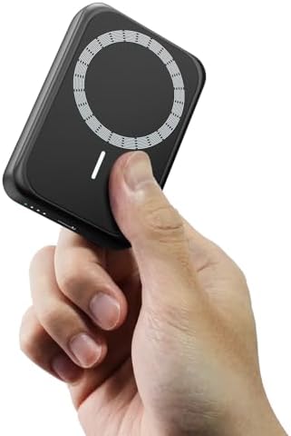 Sleek Pink Magnetic Power Bank for i Phone – 10000 m Ah with 15 W Wireless Charging & 20 W USB-C Fast Charge – Ultimate Portability for i Phone 16/15/14/13/12 Series – Effortless One-Handed Operation for Travel Enthusiasts and Daily Adventurers – Strong 10 N Magnetic Force for Secure Attachment – Perfect for On-the-Go Charging