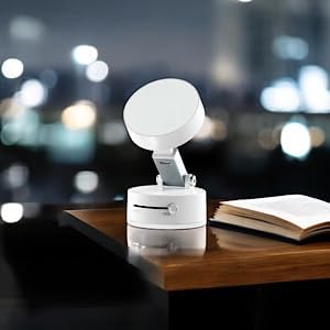 Adjustable Phone Stand with On/Off Switch, 360° Rotation, Fordable and Portable with Multipurpose Phone Holder for Car, Home, Office Available in Black, White, Pink (White) – Enhanced Compatibility and Speed