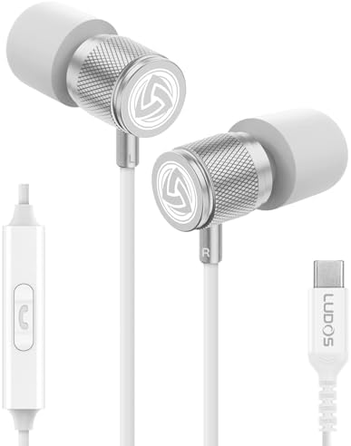 LUDOS Ultra Magnetic USB-C Earbuds for i Phone 16 & Samsung Galaxy – Superior Sound Performance with 5-Year Warranty, Ergonomic Comfort for All-Day Use, Tangle-Free Magnetic Design for Music and Calls – Sleek Black Finish