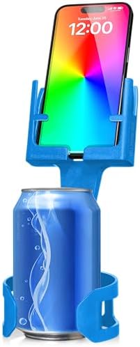 Universal Cup Holder Phone Mount for Cars & Trucks – Hands-Free Convenience, Fits All Phone Sizes & Cases, Made in USA, 2-Pack Black – Ideal for Navigation and Charging Access