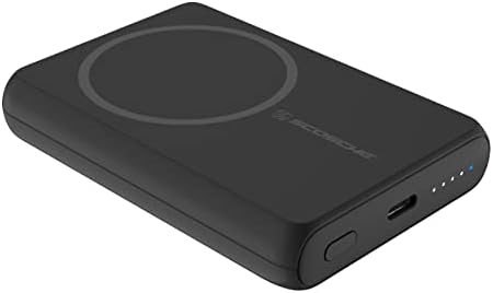 Scosche PBQ5 MS Go Bat 5,000 m Ah Fast Wireless Power Bank – Sleek Portable USB-C Charger for Mag Safe & USB-C Devices, Effortless Charging on the Go, Ideal for Travel and Daily Use