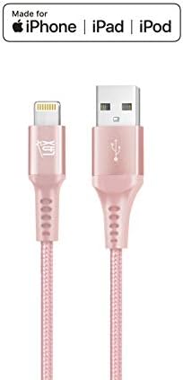 LAX MFi Certified Lightning Cable for i Phone & i Pad – 6 ft Durable Braided USB Cord with Fast Charging Capability for Enhanced Performance and Compatibility Across All Devices