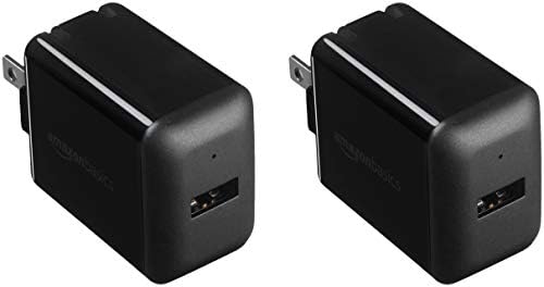 Power Up Anywhere: Amazon Basics 12 W USB-A Wall Charger for i Phone & Samsung – Dual Pack, 2.4 A Fast Charging, Compact Design with Safety Features for Home & Travel
